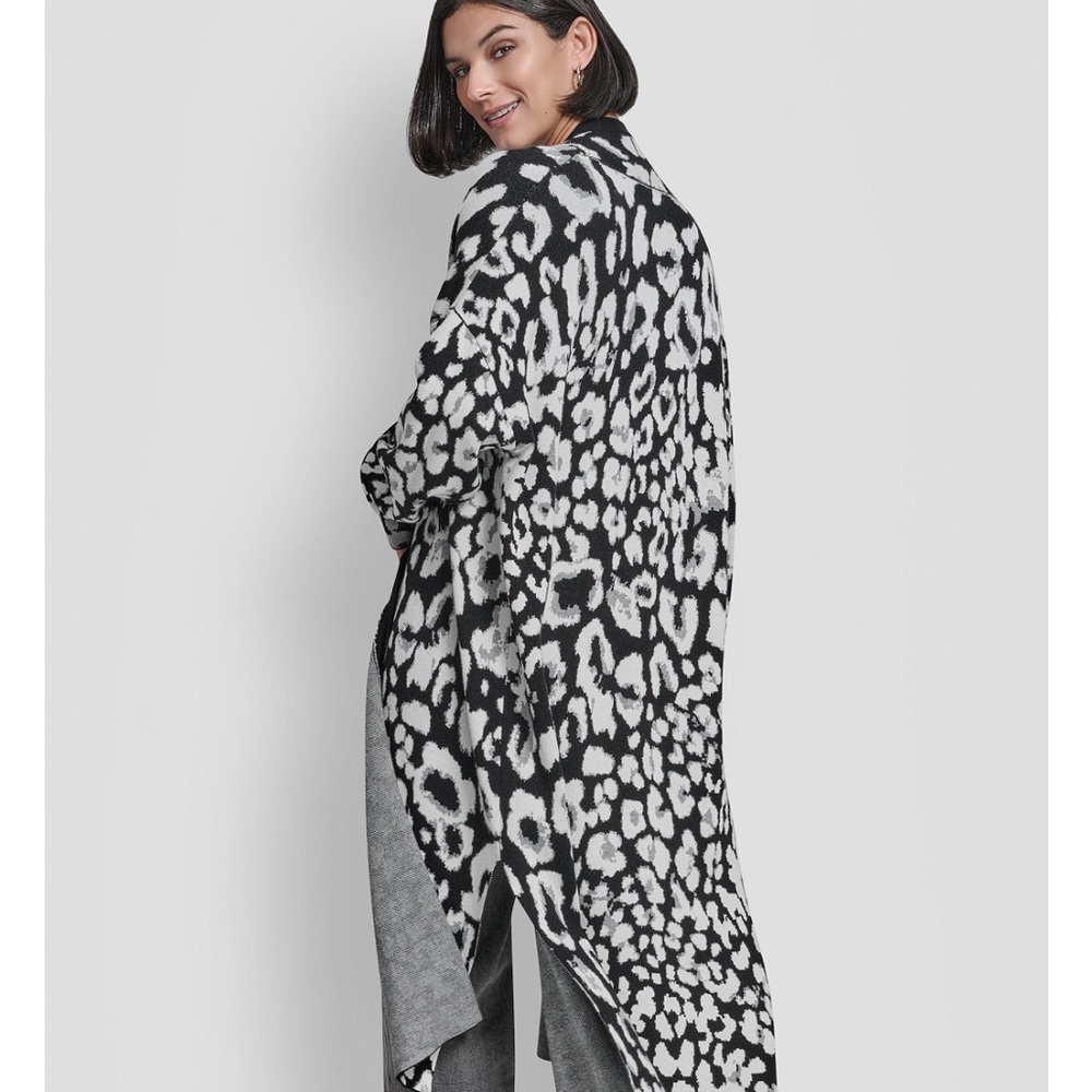 DKNY Leopard Patterned Cardigan - image 4